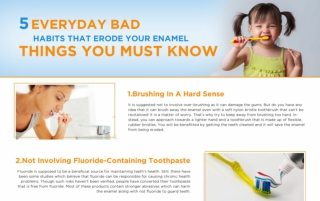 5 Everyday Bad Habits That Erode Your Enamel- Things You Must Know