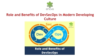 Role and Benefits of DevSecOps in Modern Developing Culture