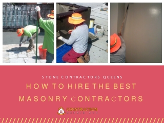 How To Hire The Best Masonry Contractors