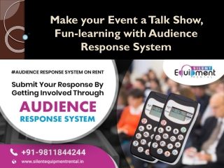Audience response system in Delhi, Engage Your Audience