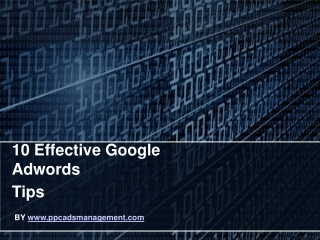 10 Effective Google Adwords Tips
