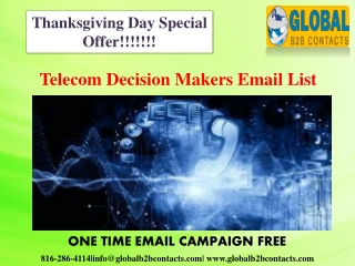 Telecom Decision Makers Email List