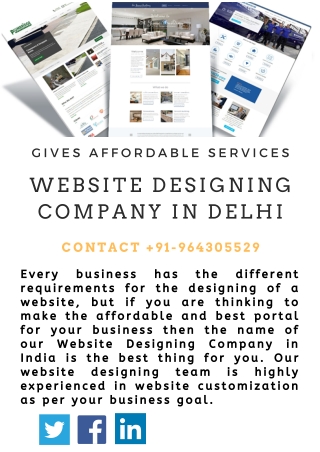 Tech India Infotech - Website Designing Company in Delhi Gives Affordable Services