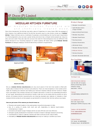 Modular Kitchen Manufacturers
