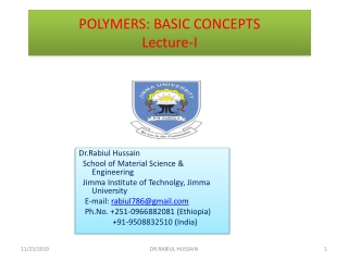 introduction to polymers