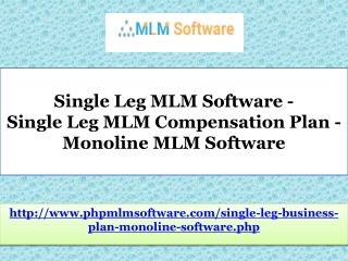 Single Leg MLM Software