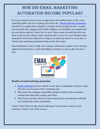 How Did Email Marketing Automation Become Popular