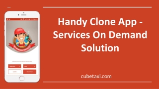 Handy Clone App - Services On Demand Solution