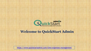 Employee Time and Expense Management Services - QuickStart Admin