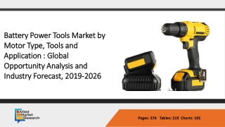 Emerging Trends and Dynamics In The Market of Battery in Power Tools