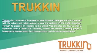 FOOD INDUSTRY - TRUKKIN