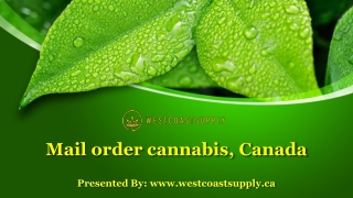 Mail order cannabis, Canada