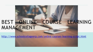 Online Tutorial Classes Script - Online Course Booking script