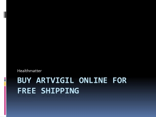 Buy Artvigil online for free shipping