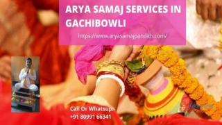 Arya Samaj Services in Gachibowli