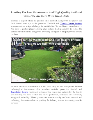 Looking For Low Maintenance And High Quality Artificial Grass We Are Here With Great Deals