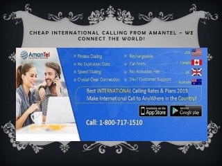 Cheap and Best international calling India from USA, Amantel.com