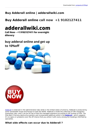 Buy Adderall online | adderallwiki.com