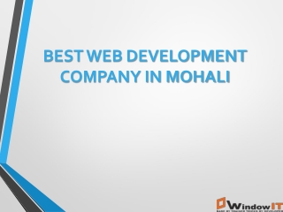 Best Web Development Company In Chandigarh