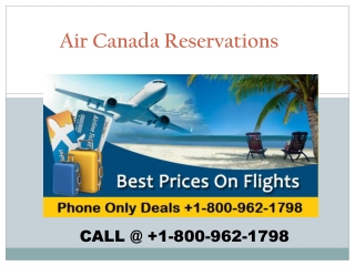 Air Canada Flight Tickets Reservations
