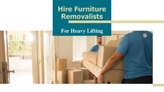 Reasons to Hire Professional Furniture Removalists