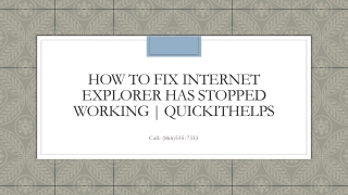 How to fix internet explorer won’t open | Quickithelps