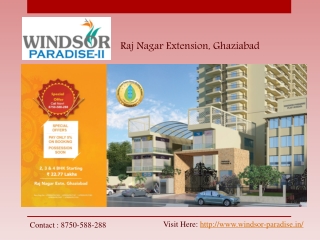 Windsor Paradise 2 Ghaziabad Smart Residential Location | 8750588288