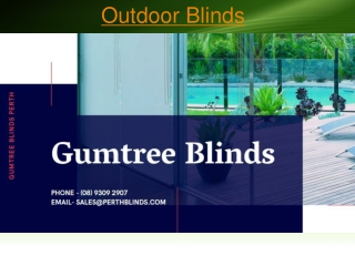 Outdoor Blinds