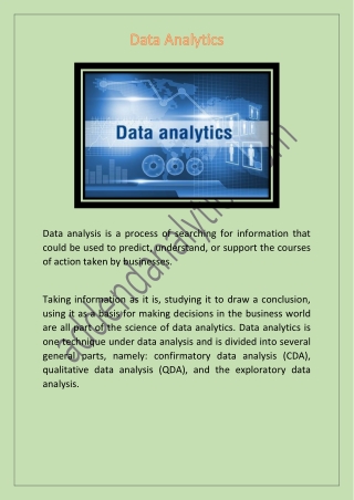 Data Analytics