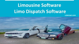 Limousine Dispatch, Booking & Reservation Software