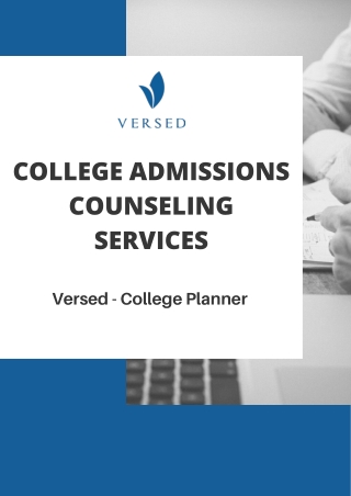 College Admissions Counseling Services