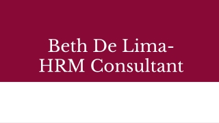 Beth De Lima Murphys- HR Expert