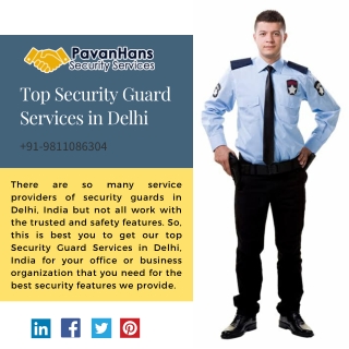 Pavan Hans Security - The Top Security Guard Services in Delhi, India