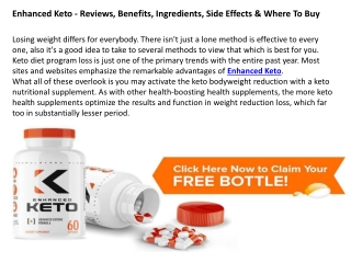 Enhanced Keto - Advanced Weight Loss Product For 2019