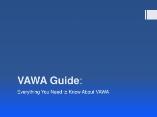 Who is Eligible to Apply for VAWA
