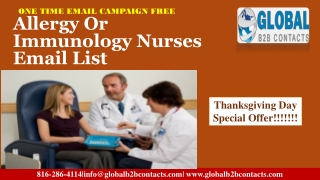 Allergy Or Immunology Nurses Email List