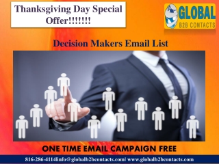 Decision Makers Email List
