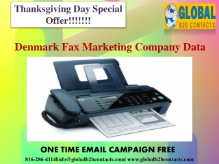 Denmark Fax Marketing Company Data