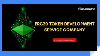 ERC20 Token Development Service company