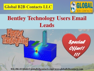 Bentley Technology Users Email Leads