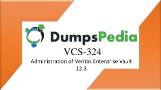 VCS-324 Dumps Questions With Answers