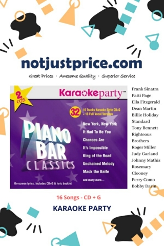 Karaoke Party Songs: Piano Bar Classics - 2 CD [16-Songs CD G]