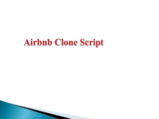 Airbnb Clone Script