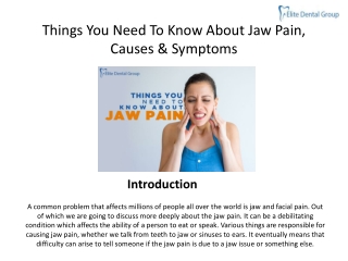 Things You Need To Know About Jaw Pain, Causes & Symptoms