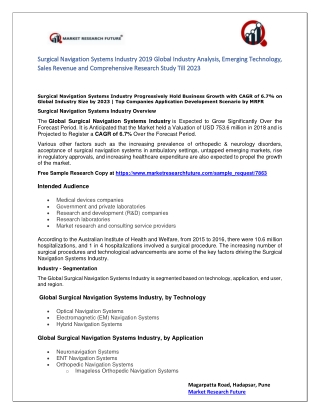 Surgical Navigation Systems Industry Research Report 2019