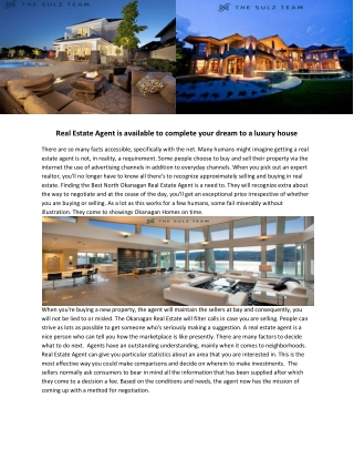 Okanagan Luxury Homes