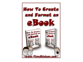 How To Create And Format An eBook