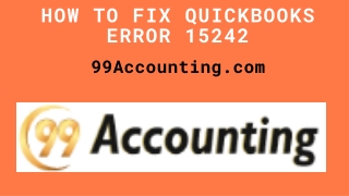 Quickbooks Error 15242