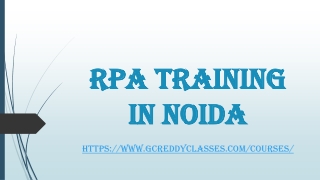 RPA TRAINING IN NOIDA