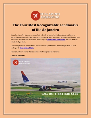 The Four Most Recognizable Landmarks of Rio de Janeiro